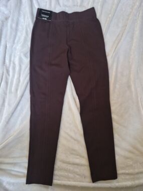 NWT Jones New York XS Brown Pull On Dress Pants Workwear